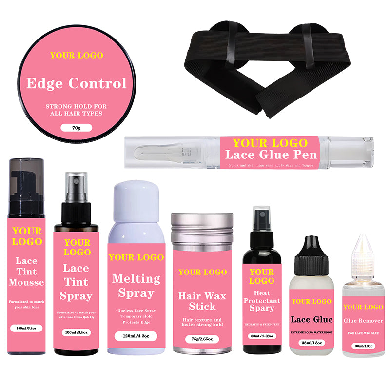 Hair Care Kit With Custom Labels