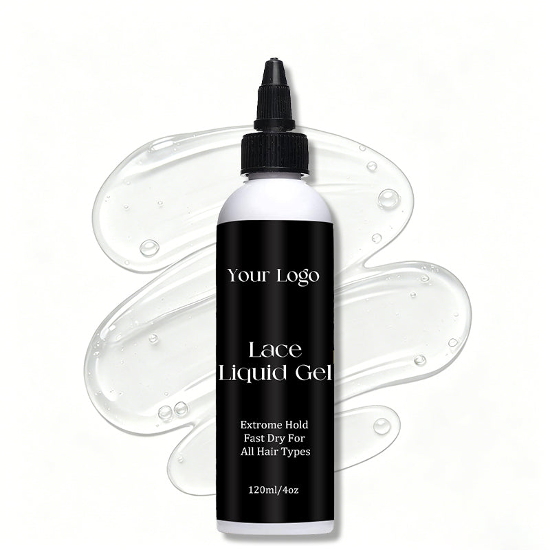 Invisible Lace Liquid Gel for Wigs Waterproof Strong Hold Hair Gel for Lace Frontal Edge Control Private Label Professional OEM