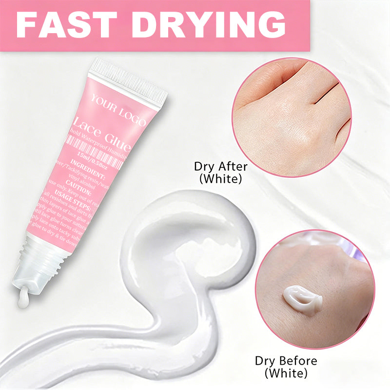 Wholesale 15ml Extreme Hold Fast Dry Hold Hair Glue Waterproof Lace Wig Adhesive Lace Glue Tube