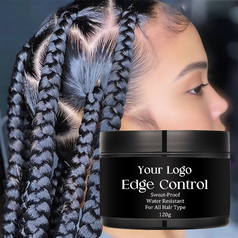 Wholesale 120g Edge Control Gel Private Label Strong Hold Hair No Residue Styling Custom LOGO Baby Hair for All Hair Types