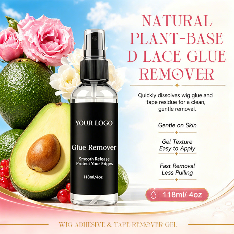 Fast Acting Lace Remover Spray for Wigs Glue Remover Hair Adhesive Remover for Lace Frontal Toupee Private Label Professional