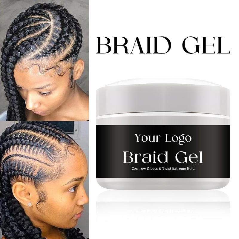 Stronghold Braid Gel for Perfectly Styled Braids and Twists - Long Lasting and Non-Flaking Formula - Great for Natural Hair