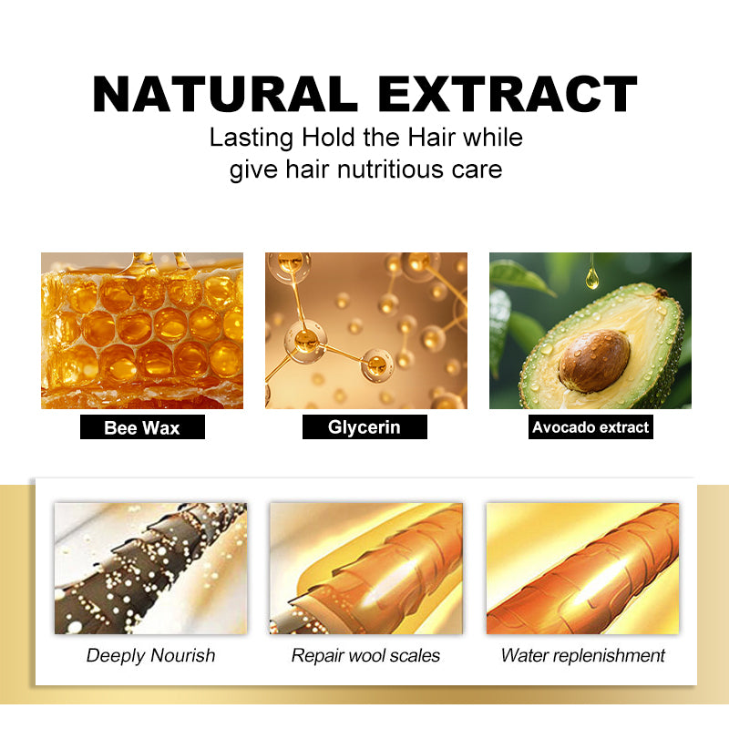 Private Label Hair Wax Stick for Hair Non-Greasy and Non-Sticky Flyaway Frizz Wax Stick Hair Styling