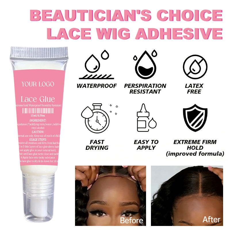 Wholesale 15ml Extreme Hold Fast Dry Hold Hair Glue Waterproof Lace Wig Adhesive Lace Glue Tube