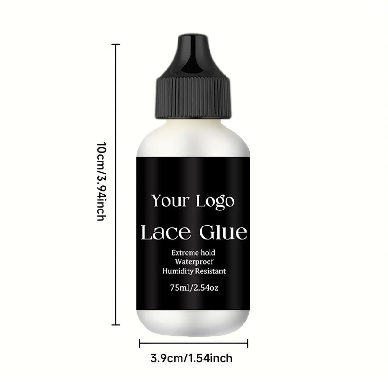 75ml Lace Glue Pink Cap Waterproof Strong Hold Invisible Hair Adhesive for Wigs Lace Frontal Toupee Private Label OEM Factory