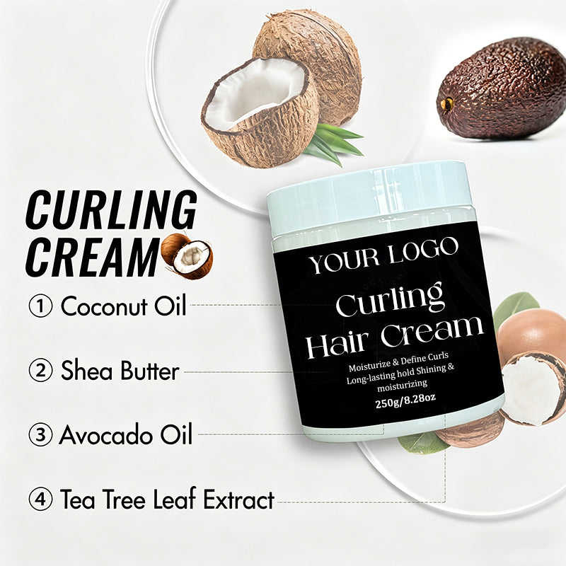 Wholesale Hair Curling Cream Volumizing Hair Strengthening Conditioner and Moisturizing Product Defines Curly and Elastic Hair
