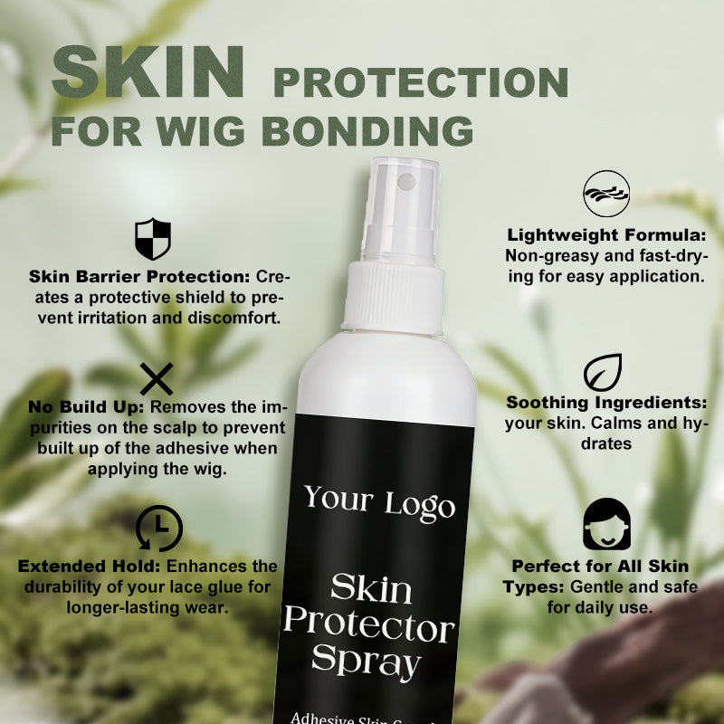 Customized Label 60ml Skin Protector Spray for Lace Front Wig Scalp Protector Spray Strong Hold Long Lasting Adhesion