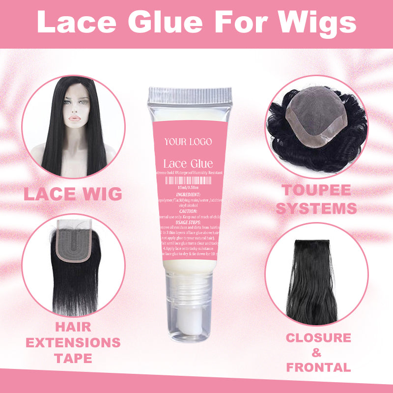 Wholesale 15ml Extreme Hold Fast Dry Hold Hair Glue Waterproof Lace Wig Adhesive Lace Glue Tube