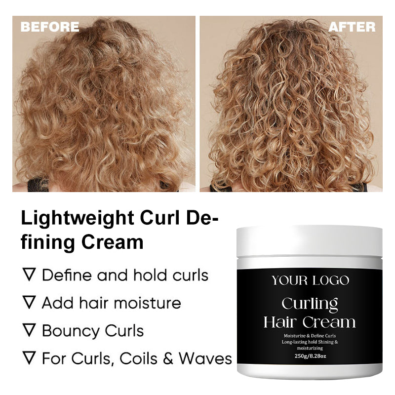 Wholesale Hair Curling Cream Volumizing Hair Strengthening Conditioner and Moisturizing Product Defines Curly and Elastic Hair