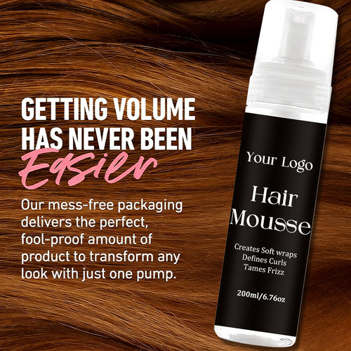 200ml Hair Styling Mousse Curl Styling Foam Private Label Wrapping Lotion Hair Foam Wrap Mousse