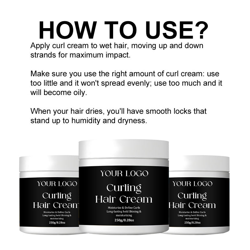 Wholesale Hair Curling Cream Volumizing Hair Strengthening Conditioner and Moisturizing Product Defines Curly and Elastic Hair