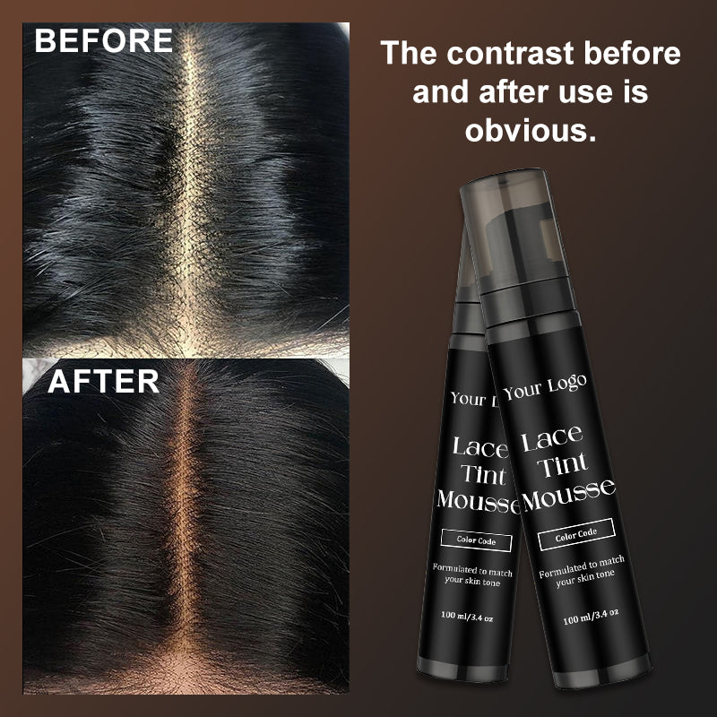 Lace Tint Mousse for Front Wigs 100ml Light / Medium / Dark Melt Lace Dye Skin Tone Tint Foam for Black Women