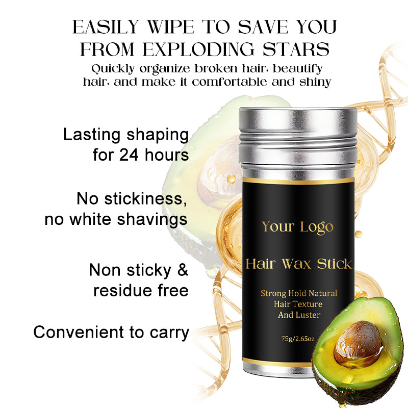 Custom Logo Wig Glue Waterproof Wax Stick Melting Spray Edge Control Hair Growth Oil Lace Tint Spray Mousse Wig Install Kit