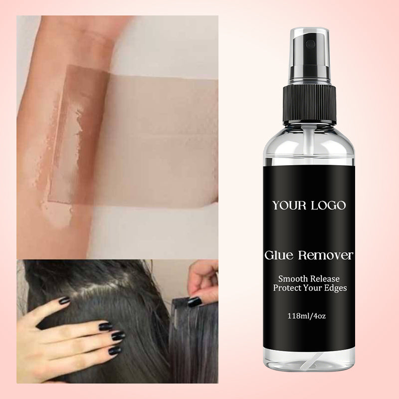 Fast Acting Lace Remover Spray for Wigs Glue Remover Hair Adhesive Remover for Lace Frontal Toupee Private Label Professional