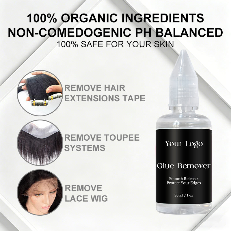 Wholesale Lace Glue Remover for Front Wig/Toupee/Closure/Tape Hair Extension Clear Remover for Adhesive Tape Liquid Glue Remover