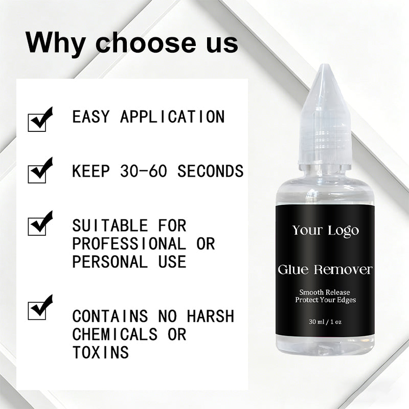 Wholesale Lace Glue Remover for Front Wig/Toupee/Closure/Tape Hair Extension Clear Remover for Adhesive Tape Liquid Glue Remover