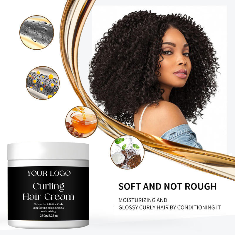 Wholesale Hair Curling Cream Volumizing Hair Strengthening Conditioner and Moisturizing Product Defines Curly and Elastic Hair