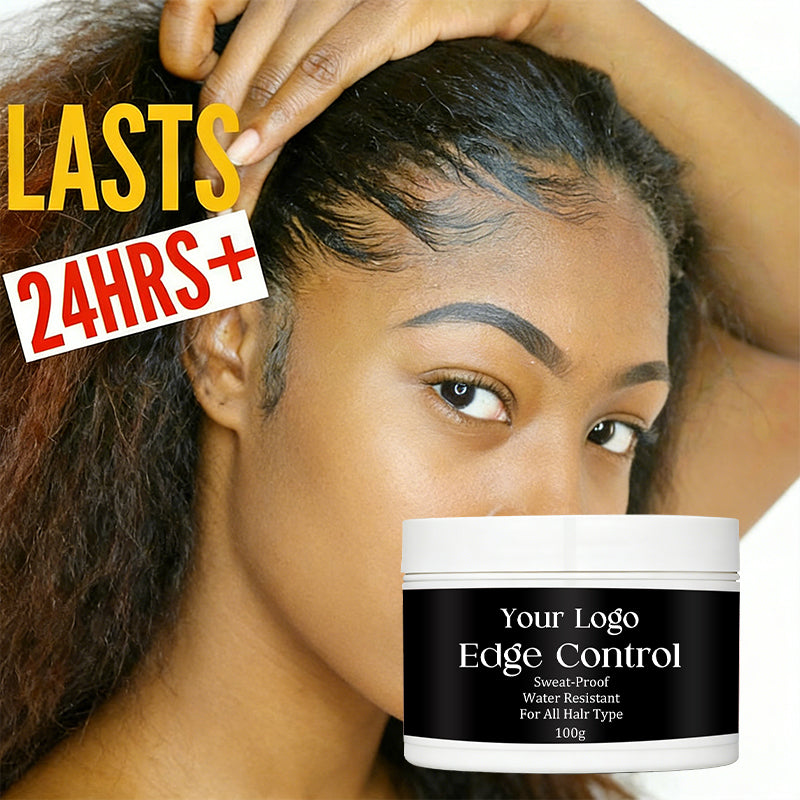 Wholesale 100g Edge Control Gel Private Label Strong Hold Hair No Residue Styling Custom LOGO Baby Hair for All Hair Types