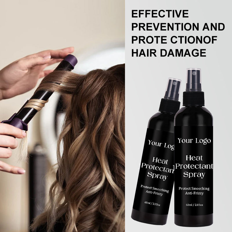Wholesale 60ml Heat Protectant Spray for Hair Making Hair Shiny Travel Suit Custom LOGO
