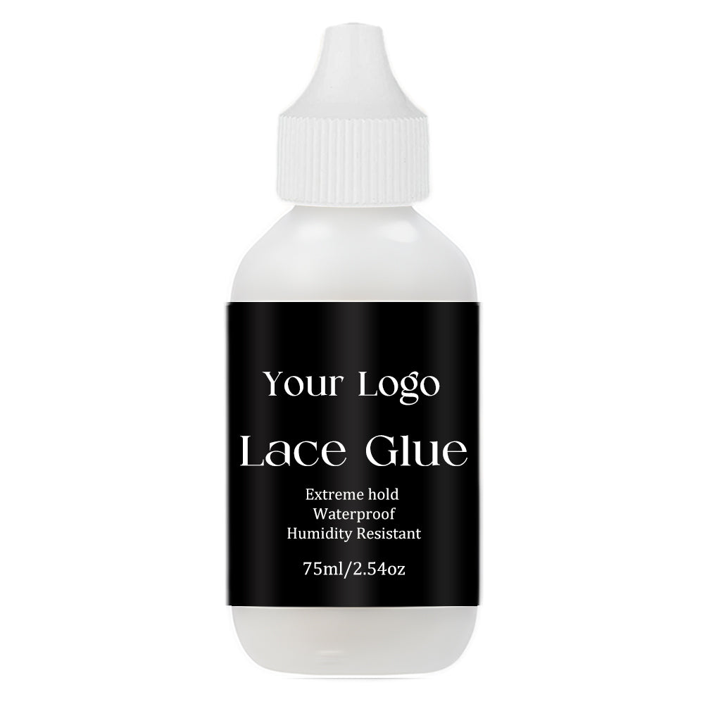 75ml Lace Glue Pink Cap Waterproof Strong Hold Invisible Hair Adhesive for Wigs Lace Frontal Toupee Private Label OEM Factory
