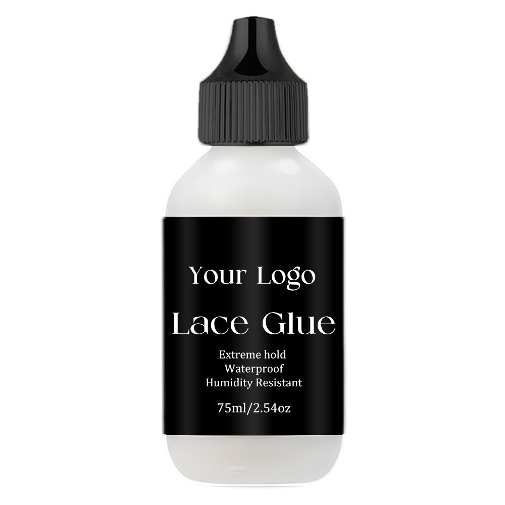 75ml Lace Glue Pink Cap Waterproof Strong Hold Invisible Hair Adhesive for Wigs Lace Frontal Toupee Private Label OEM Factory