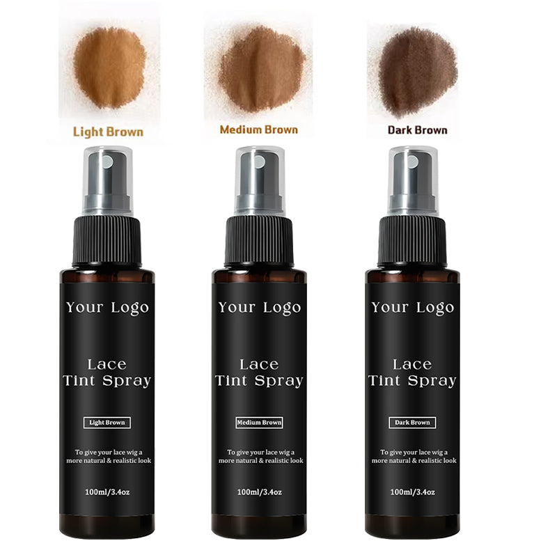 Wholesale Customized Lace Tint Spray Wig Knots Healer Quick Dry Wig Grids Concealer Lace Tint Mousse for Lace Front Closures