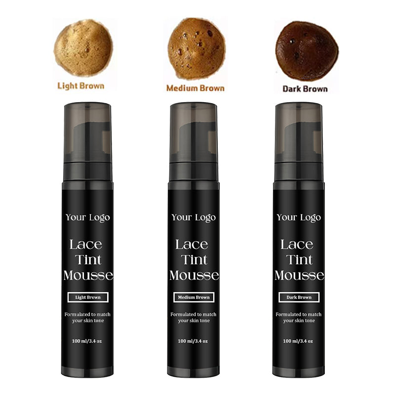 Lace Tint Mousse for Front Wigs 100ml Light / Medium / Dark Melt Lace Dye Skin Tone Tint Foam for Black Women
