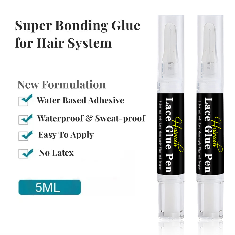 Lace Glue Pen Waterproof Wholesale Custom Label Strong Hold Invisible Bonding Adhesive For Lace Frontal